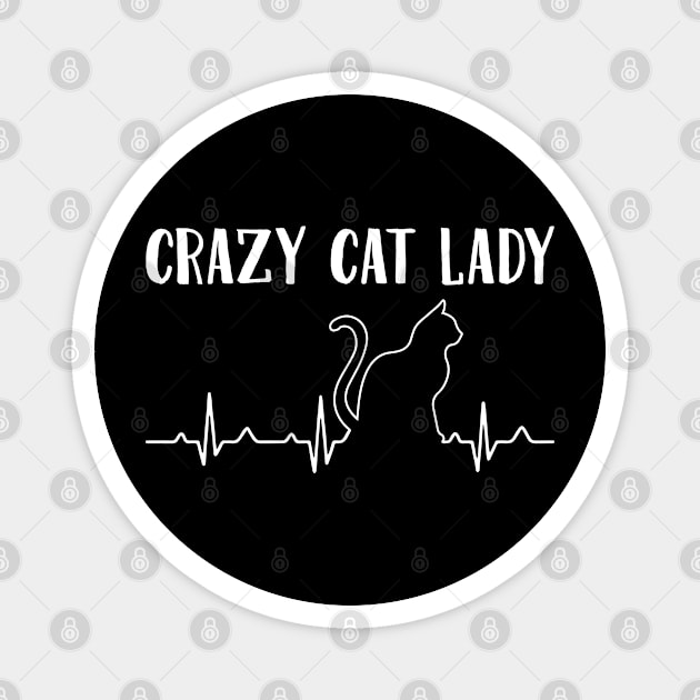 Crazy Cat Lady Magnet by Streetwear KKS